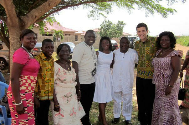 Adam With His Host Parents And Some Of His Host Siblings At His Eldest Host Sister Yaas Wedding In 2012