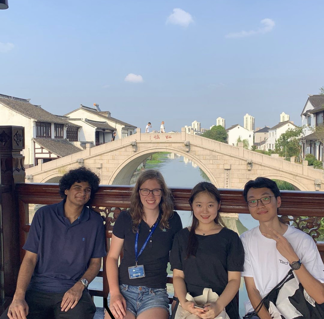 Anna With Her Classmates At Duke Kunshan University In China
