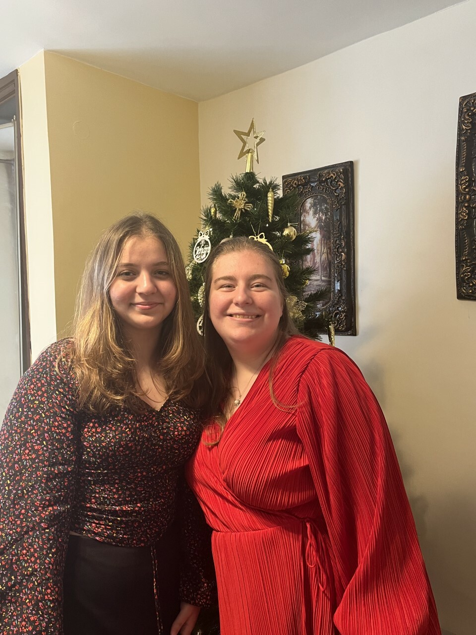 Juliana And Host Sister At Christmas