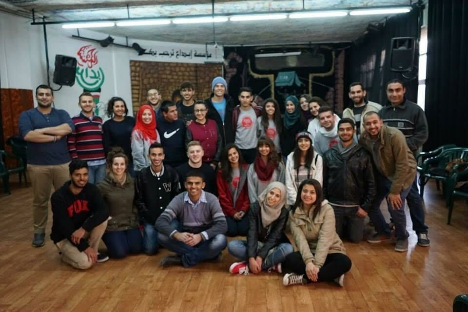 Palestinian Yes Alumni At A Community Service Event In Aida Refugee Camp Bethlehem