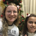 YES Abroad student, Peri with her host sister 