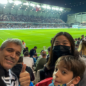 Genevieve And Two Other People At A Football Game In Turkey