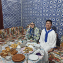 Jack with his host mom