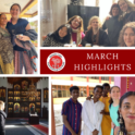 Collage of student photos from March programming
