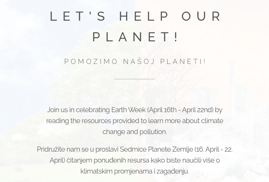 Lets Help Our Planet Website 2