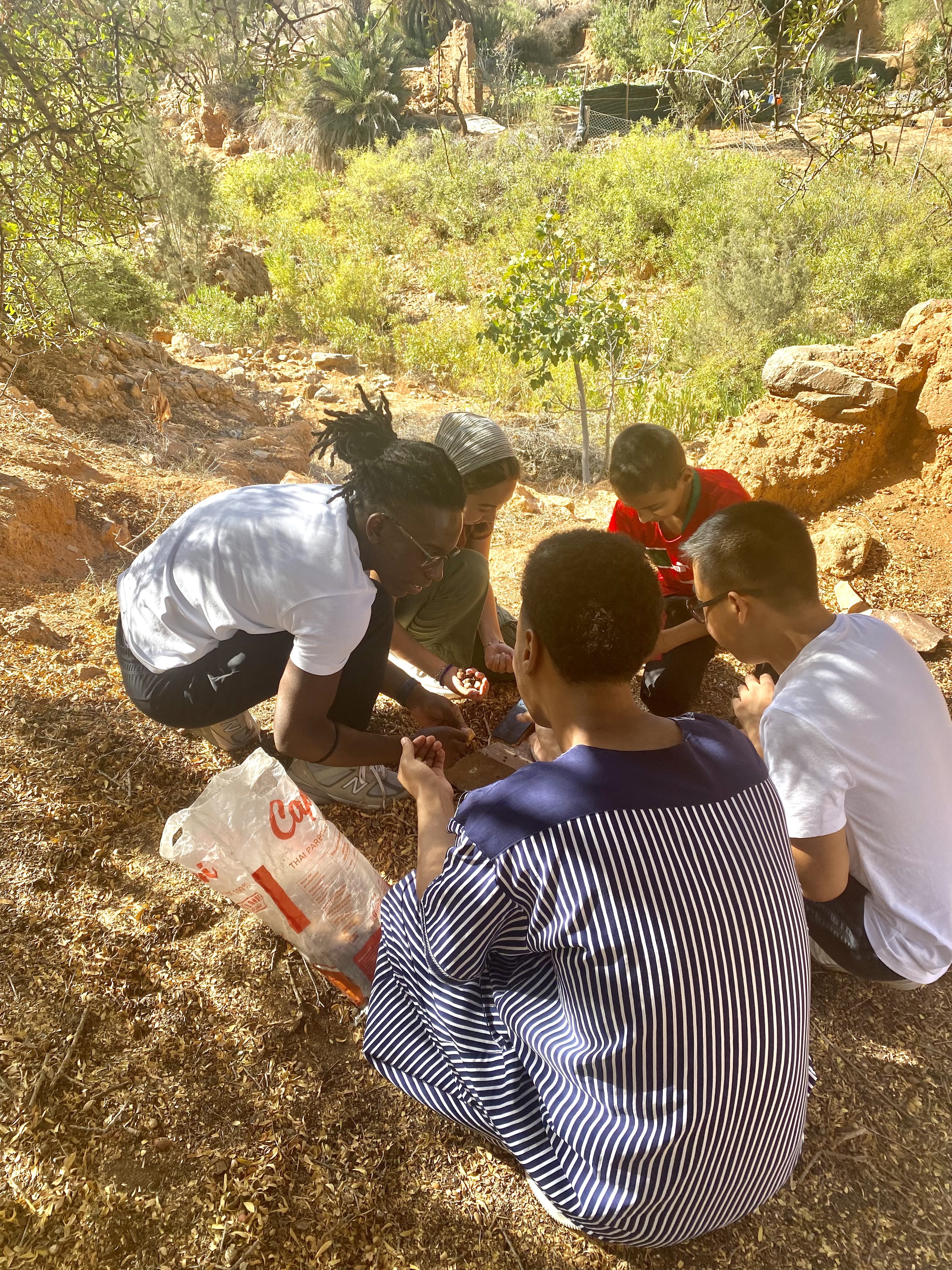 Morocco students help in the countryside